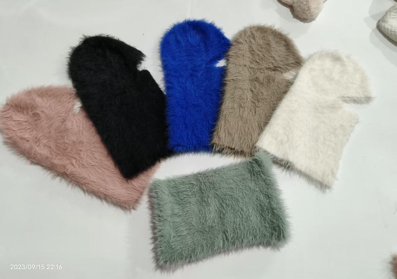 フラッフィーフォーファーバラクラバハット6色セット・ピンク黒青タープクリーム緑 - custom color & size accepted